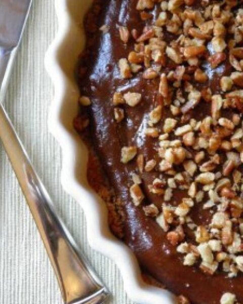 Chocolate Tart with Salted Pecans