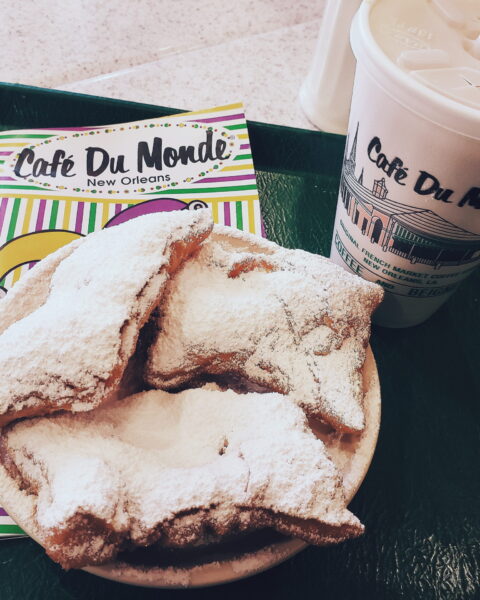 Beignets at Cafe du Monde in New Orleans