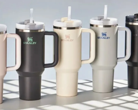 A lineup of Stanley tumblers